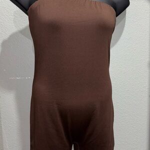 Fashion Nova Chocolate Brown Jumpsuit
